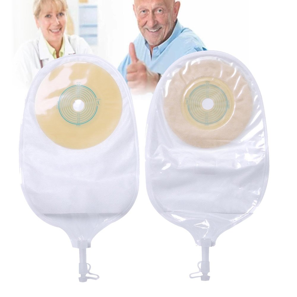 Ostomy Bags,10PCS Colostomy Supplies,One Piece Drainable Ostomy Pouch for Ileostomy Stoma Care, Cut-to-Fit (Max Cut 48mm)