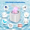 U-V Ultrasonic Dental Cleaner;UltraSonic Retainer Cleaner Machine for Denture,Aligner,Whitening tray,200ml Portable Mouth Guard Cleaner, Invisalign Cleaner Pod,Professional Sonic Jewelry Cleaner White view 2