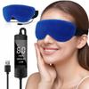 Heated Eye Mask for Dry Eyes, USB Electric Warm Eye Compress Heat Eye Masks with Temperature&Timer Control, Eye Heating Pad for Dry Eyes, Stye Treatment, Chalazion, Blepharitis, MGD, Puffy view 1