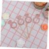 ULDIGI Diamond Ring Princess Dress Cake Toppers 12pcs Glitter Paper Cupcake Topper Set for Birthday Wedding view 2