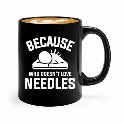 Luxe Gifting Acupuncture Coffee Mug 11oz Black -Because who doesnt - Chiropractors Physical Therapists Physician Assistants Naturopathic Physicians Massage Therapists., BHUGSLEADER8526