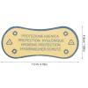 TEHAUX Adhesive Protective Sticker for Swimwear Hygienic Swim Trunk Liner Transparent Lightweight Decal 4.33X1.88 Inch for Pool Beach Use view 2