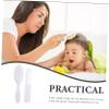 BESTonZON 1set Creative Hair Brush and Massage Comb for Newborns Gentle Scalp Care for Cradle Cap and Delicate Hair Ergonomic Design White view 2