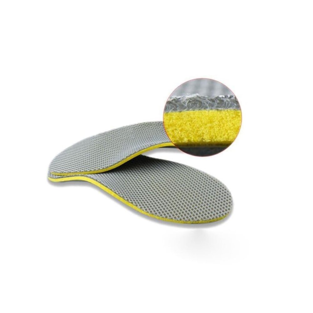 FOMIYES 1 Pair Shoes Insoles Breathable Shoes Cushion Camber Insoles Gel Insoles High Camber Support Orthotics for Shoe Inserts Shoes Pad Orthopedic Arch Support Men and Women, Medium, Yellow