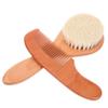 BESTonZON 1set Brush and Comb Newborns Gentle Hair Care Kit Brush and Comb for Bathing and Scalp Massage Hair Grooming Set view 1