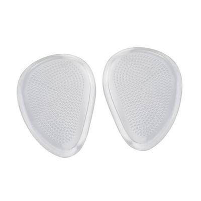 FRCOLOR 5pairs Silicone Half Insoles Transparent Forefoot Cushions of Metatarsal Pads for Men and Women Durable Gel Pads for Pain Relief and Comfort