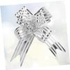 FRCOLOR 20pcs Pull Bows for Wedding Decorations Organza Ribbon Bows for Christmas Wrapping and Craft Projects view 2