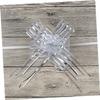 FRCOLOR 20pcs Pull Bows for Wedding Decorations Organza Ribbon Bows for Christmas Wrapping and Craft Projects view 4