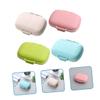 FOMIYES 4pcs Medicine Mini Things for Purse Outdoor Carrying Cases Travel Container Jazz Shoes Mini Container Outdoor Containers Mini Wallet Storage Organizer Wheat Straw, 10.8x7cm view 2
