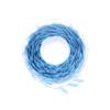 Operitacx 1roll DIY Leaf Shape Ribbon Floral Embossed Craft Strip for Decorations Wrapping and Party Supplies Blue view 1