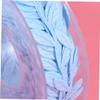 Operitacx 1roll DIY Leaf Shape Ribbon Floral Embossed Craft Strip for Decorations Wrapping and Party Supplies Blue view 2