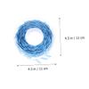 Operitacx 1roll DIY Leaf Shape Ribbon Floral Embossed Craft Strip for Decorations Wrapping and Party Supplies Blue view 3