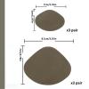 Shoe Heel Repair Shoe Heel Repair Patch,2/4/6Pair Self-Adhesive Heel Hole Patch for Back of Sports Shoes, Leather Shoes and High Heels (Color : Brown, Size : 6pair) view 2