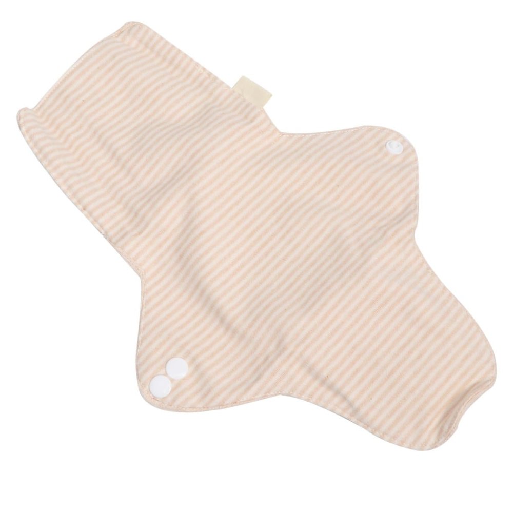 FRCOLOR 2pcs Washable Cloth Menstrual Pads Reusable Soft Cotton Sanitary Liners for Women Portable Absorbent for Travel Eco-Friendly Design