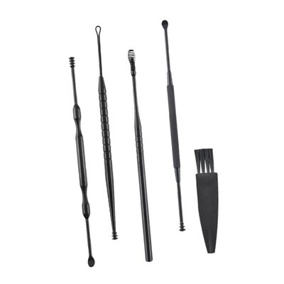 FOMIYES Ear Wax Scoop Set Practical Cleaning Tools with Polished Non-Skid Handles Elegant Storage Box for Family Use Safe Ear Wax Removing Tool
