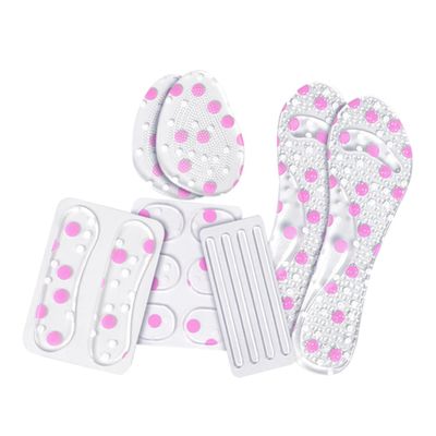 FOMIYES 1 Set Sandal Insole Set Shoe Inserts Foot Cushions for Heels Absorbing Insoles Cushions Anti-wear Insoles for Sandals Shoes Pads Heels Insoles Kit White, 9X6.5CM, L630005907O95W
