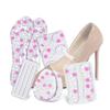 FOMIYES 1 Set Sandal Insole Set Shoe Inserts Foot Cushions for Heels Absorbing Insoles Cushions Anti-wear Insoles for Sandals Shoes Pads Heels Insoles Kit White, 9X6.5CM, L630005907O95W view 3