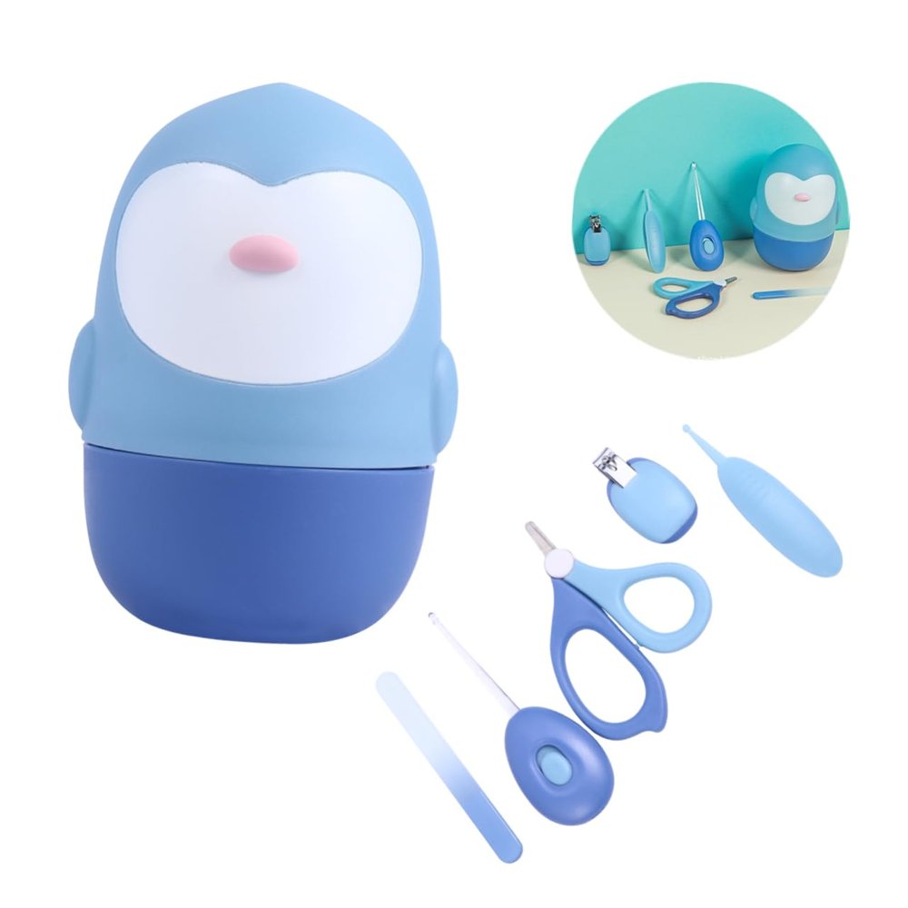 TOYANDONA 1set Nail Care Scissors Kit Grooming Set Led Ear Spoon Nail Clipper Tweezers and Scissors for Boy Girl and Toddlers