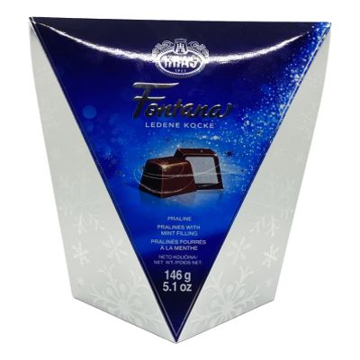 Fontana Happy Birthday Chocolates Gift Box with Cool Mint Filling | Dark Chocolate Delight in Variety Pack Sizes (194g, 49g, 146g, 730g) (146 G, 8 PCS)
