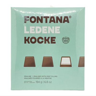 Fontana Happy Birthday Chocolates Gift Box with Cool Mint Filling | Dark Chocolate Delight in Variety Pack Sizes (194g, 49g, 146g, 730g) (194 G, 3 PCS)
