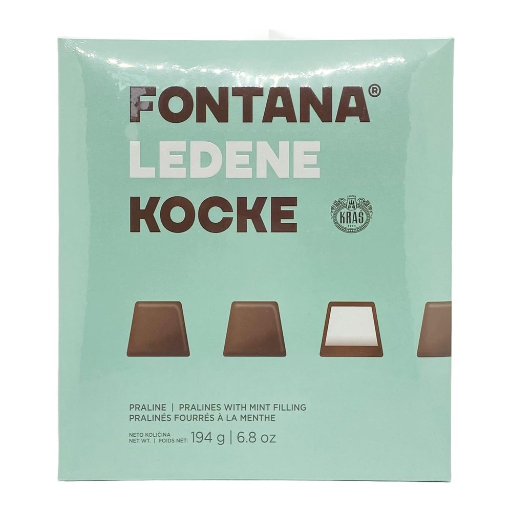Fontana Happy Birthday Chocolates Gift Box with Cool Mint Filling | Dark Chocolate Delight in Variety Pack Sizes (194g, 49g, 146g, 730g) (194 G, 12 PCS)