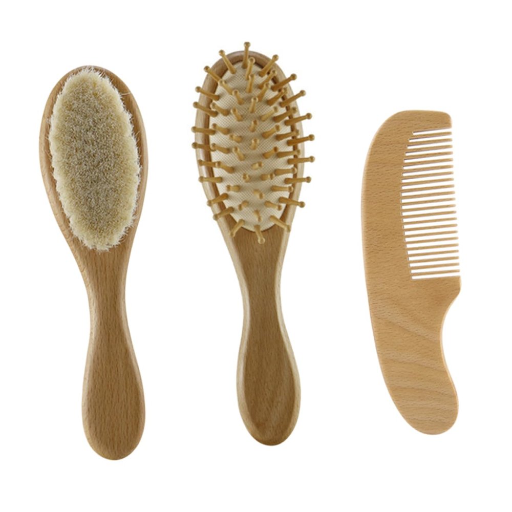 TOYANDONA 3pcs Shower Bath Brush with Handle Brush and Comb for Gentle Scalp Care for Newborns