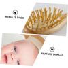 TOYANDONA 3pcs Shower Bath Brush with Handle Brush and Comb for Gentle Scalp Care for Newborns view 2