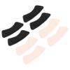 FOMIYES 4pairs Heel Sleeve for Cracked Heels Comfortable Foot Cushion for Sandals Black White view 1