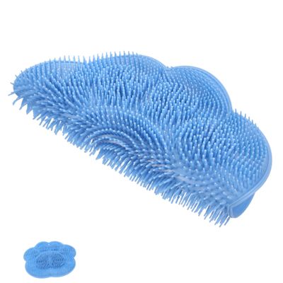 FRCOLOR Foot and Back Scrubber with Cups Shower Exfoliating Mat for Skin Cleaning and Foot Massage Easy to Use