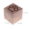 FRCOLOR 1pc Essential Oil Diffuser Aromatherapy Wood Square Cat Claw Design for Refreshing Sleep Meditation and Home Use Portable and Noise view 4