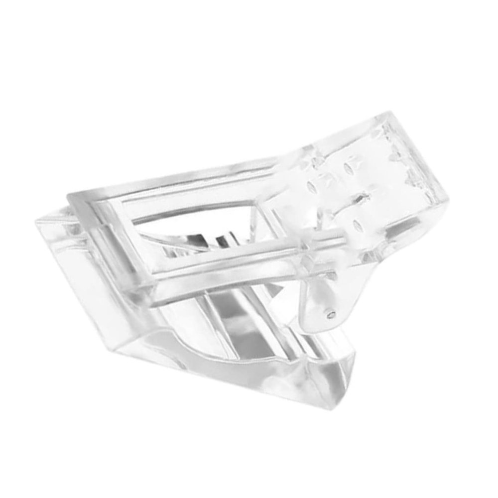 20pcs Plastic Nail Form Clips for Stable Extensions