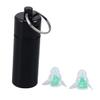 FOMIYES Noise Reduction Earplugs Comfortable Music Filter Ear Plugs for Sleeping Snoring Study and Work Black Bottle Green view 1
