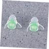 FOMIYES Noise Reduction Earplugs Comfortable Music Filter Ear Plugs for Sleeping Snoring Study and Work Black Bottle Green view 2
