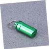 FOMIYES Container Travel Medicine Container Vitamin Keychain Small Storage Container Small Containers Waterproof Outdoor Pocket Holder Fish Oil Keychain Case Portable, Medium, Green view 3