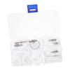 FOMIYES Easy Eyeglass Repair Kit Screwdriver Screws and Nose Pads for Professionals and Beginners view 1