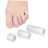 FOMIYES 5 Pairs Protector Toe Sleeve for Corns Sleeve for Toe Cover Protector Toe Protector, 5.2x1.75cm, Transparent view 1
