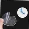 FOMIYES High Heel Gel Cushions Transparent Forefoot Pads for Women Comfortable Massaging Insoles for Reducing Foot Pain and Pressure Heels Non-Slip Adhesive Design view 3