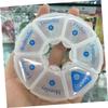 FOMIYES 3pcs Japanese Medicine Travel Case Storage Container Travel Cases Container Small Plastic Medicine Medicine Storage Case Tablet Storage Elder, 9X9X2.5CM view 3