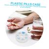 FOMIYES 3pcs Japanese Medicine Travel Case Storage Container Travel Cases Container Small Plastic Medicine Medicine Storage Case Tablet Storage Elder, 9X9X2.5CM view 4