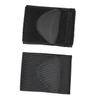 FOMIYES 1 Pair Foot Support Half Pad Insert Heel Insoles Orthotic Insoles Plantar Fasciitis Brace Cushioned Plantar Insert Foot Arch Support Pad Foot Pads Silicone Soft, 12.3x8x0.6cm, Black view 1