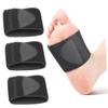 FOMIYES 1 Pair Foot Support Half Pad Insert Heel Insoles Orthotic Insoles Plantar Fasciitis Brace Cushioned Plantar Insert Foot Arch Support Pad Foot Pads Silicone Soft, 12.3x8x0.6cm, Black view 3