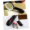 FOMIYES Led Magnifying Glass Loupe Light Handheld Large Magnifier for Seniors Reading Jewelry Repair Tool Non-Slip Grip view 3