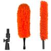 Cleaning Duster Kit, Chenille Ceiling Fan Duster, Microfiber Feather Duster,Indoor & Outdoor Duster Cleaning Setwith Universal Joint view 1