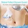 100Pcs Waterproof Shower Protector Bandage 4"x4" for Chest Chemo Dialysis Catheter Shower Cover Hemodialysis Port Surgery Incisions Bath Guard Patch Transparent Film Clear Adhesive Wounds Dressing view 2