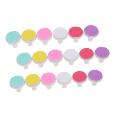 Vaguelly 18pcs Nail Grinding Heads Replacement Pads for Electric Trimmer Safe and Durable Nail Care Set for Compact and Lightweight Design for Easy Use