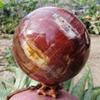 2.3-2.4kgs Big Natural Wood Sphere Stone Ball Rock Quartz Crystal Gift Wooden Base Reiki Home Decor Spiritual Balancing OLMHCCFFK view 1