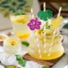 AETGDDS Tropical Paper Straw Decor, Palm Leaf Party Decorations, Hawaiian Tropical Paper Straws, Safari Leaves Summer Beach Party Decor Supplies 24Pcs Green, 1, Gold, AE-0126 view 3