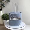 10 PACK Happy Birthday Cake Toppers, Side Mirror Acrylic Cake Toppers, Gold Acrylic Birthday Cupcake Toppers, DIY Cake Decor Cake Tools Birthday Party Supplies view 3
