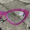 Full Crystal Shiny Cat Eye Reading Glasses For Women Vintage Fashion Luxury Rhinestone Reading Glasses Female Elegant Reader (purple, 1.5, x) view 4