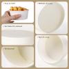 Belinlen 50 SET 5 OZ Disposable White Ice Cream Cups with Lids Medium Hot and Cold To Go Cups Paper Cup Takeout Food Container view 3